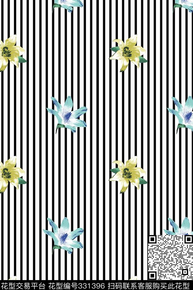 条纹传统印花华亿平台下载（图片编号: 331396） - 瓦栏（Walan）