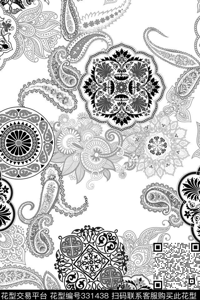 佩斯利男装火腿纹传统印花华亿平台下载（图片编号: 331438） - 瓦栏（Walan）