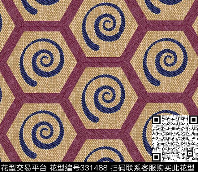 传统印花华亿平台下载（图片编号: 331488） - 瓦栏（Walan）