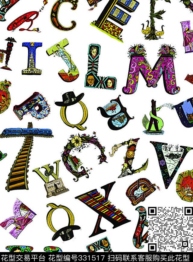 艺术图案数码印花华亿平台下载（图片编号: 331517） - 瓦栏（Walan）