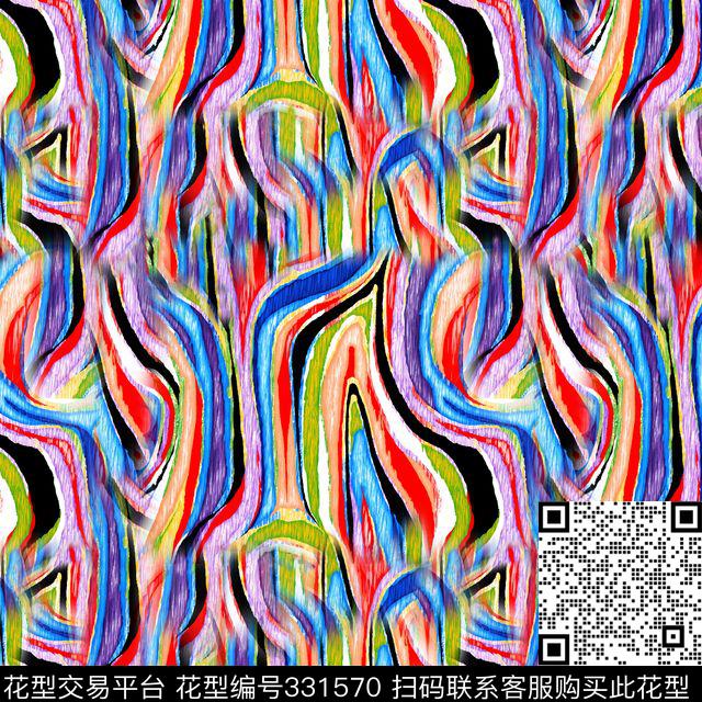 抽像传统印花华亿平台下载（图片编号: 331570） - 瓦栏（Walan）