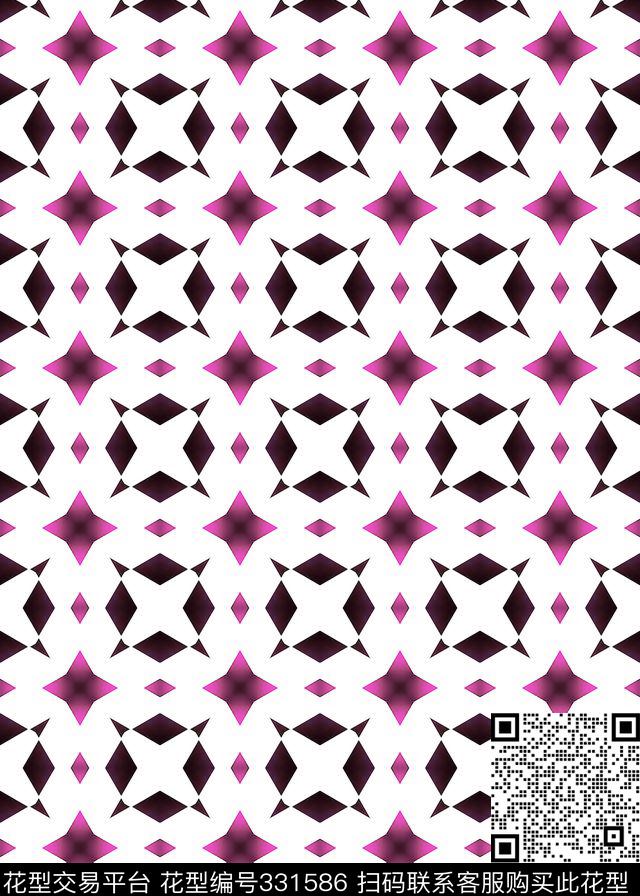 复古几何传统印花华亿平台下载（图片编号: 331586） - 瓦栏（Walan）