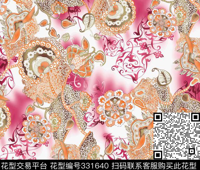 传统印花华亿平台下载（图片编号: 331640） - 瓦栏（Walan）