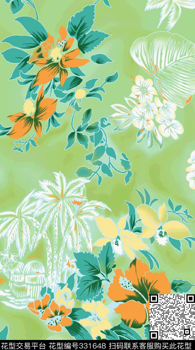 传统印花华亿平台下载（图片编号: 331648） - 瓦栏（Walan）