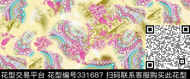 传统印花华亿平台下载（图片编号: 331687） - 瓦栏（Walan）