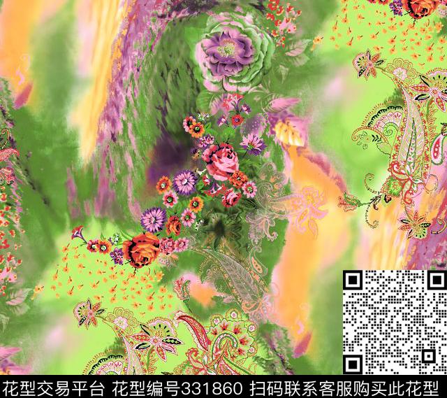 传统印花华亿平台下载（图片编号: 331860） - 瓦栏（Walan）