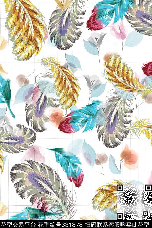 动物纹数码印花华亿平台下载（图片编号: 331878） - 瓦栏（Walan）