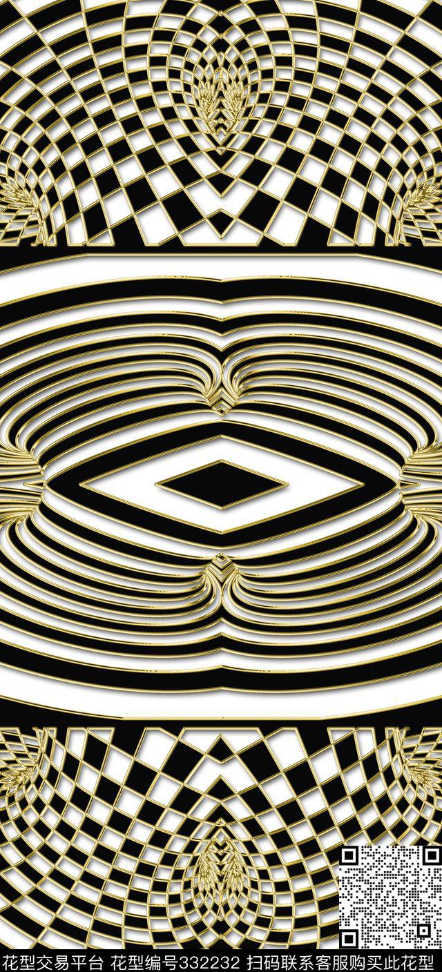 几何图案数码印花华亿平台下载（图片编号: 332232） - 瓦栏（Walan）