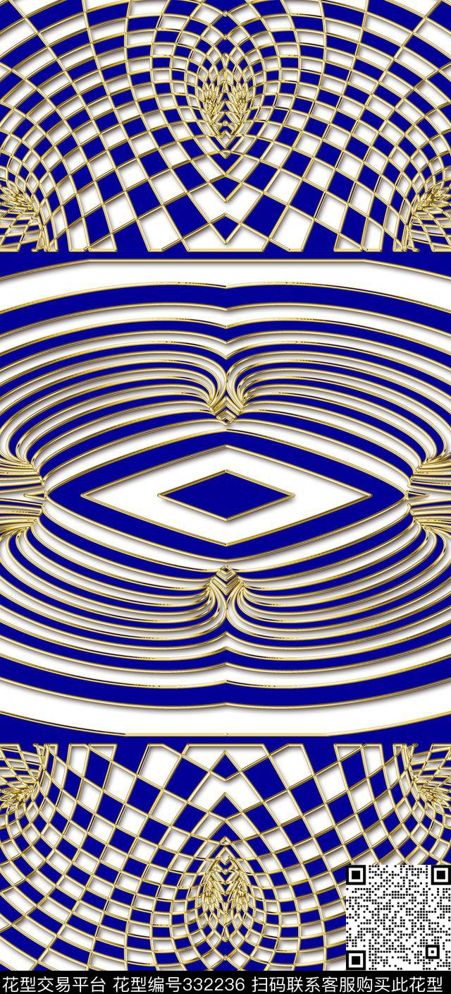 几何图案数码印花华亿平台下载（图片编号: 332236） - 瓦栏（Walan）