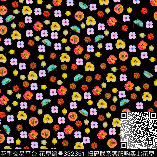 传统印花华亿平台下载（图片编号: 332351） - 瓦栏（Walan）