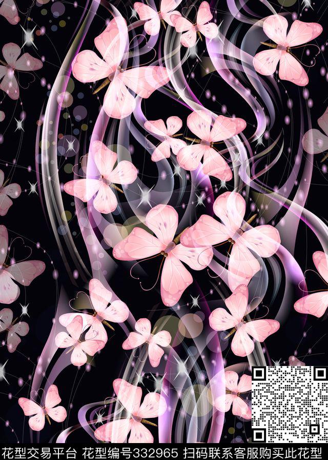 花鸟花卉数码印花华亿平台下载（图片编号: 332965） - 瓦栏（Walan）