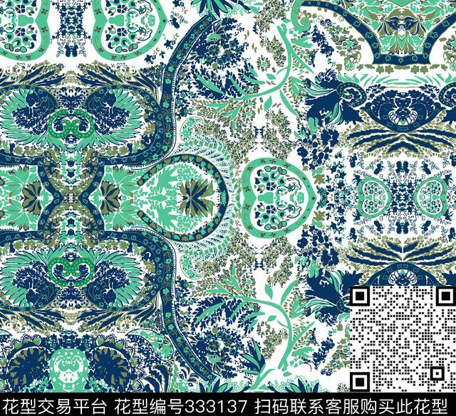 传统印花华亿平台下载（图片编号: 333137） - 瓦栏（Walan）