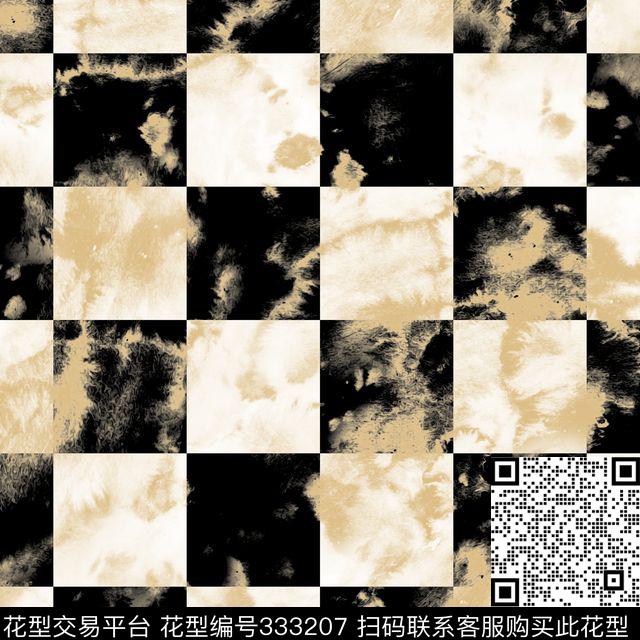 几何纹理格子数码印花华亿平台下载（图片编号: 333207） - 瓦栏（Walan）