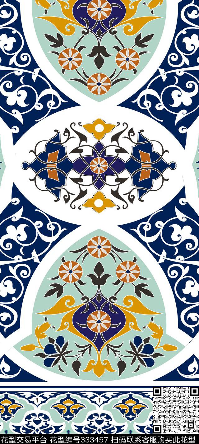 传统印花华亿平台下载（图片编号: 333457） - 瓦栏（Walan）