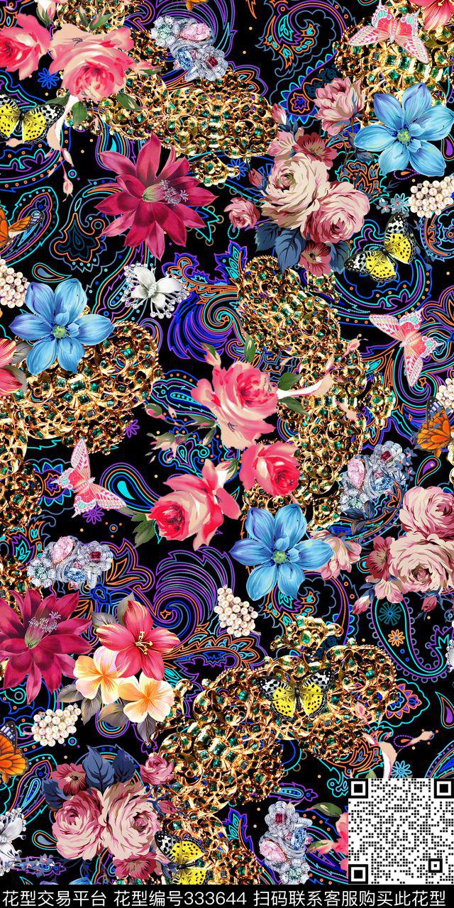 S-艺术花卉/Art数码印花华亿平台下载（图片编号: 333644） - 瓦栏（Walan）