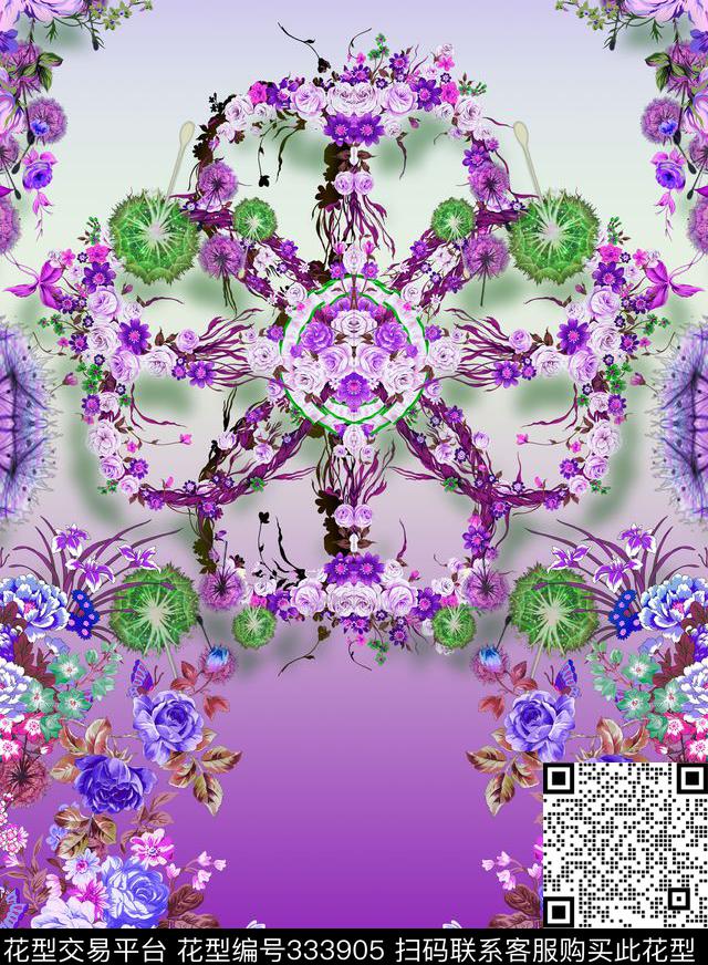 几何数码印花华亿平台下载（图片编号: 333905） - 瓦栏（Walan）