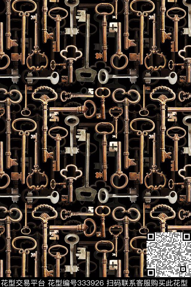 休闲怀旧写实数码印花华亿平台下载（图片编号: 333926） - 瓦栏（Walan）