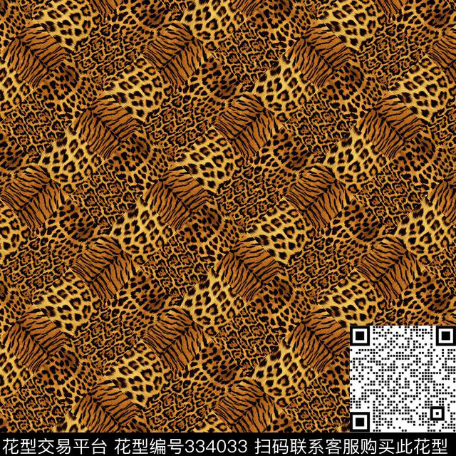 动物纹拼传统印花华亿平台下载（图片编号: 334033） - 瓦栏（Walan）
