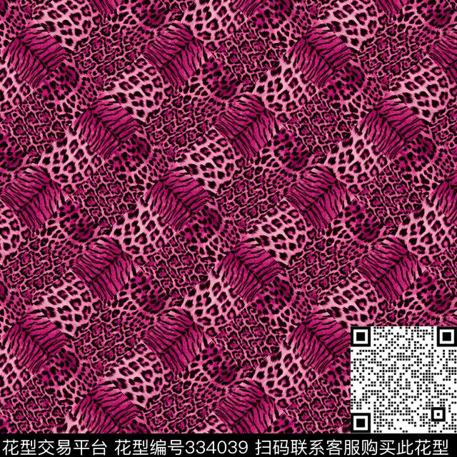 动物纹拼传统印花华亿平台下载（图片编号: 334039） - 瓦栏（Walan）