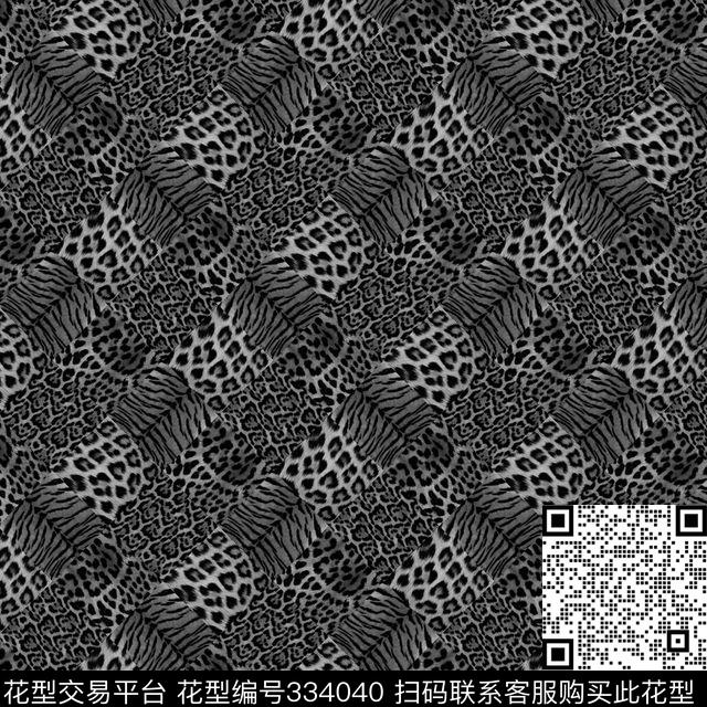 动物纹拼传统印花华亿平台下载（图片编号: 334040） - 瓦栏（Walan）