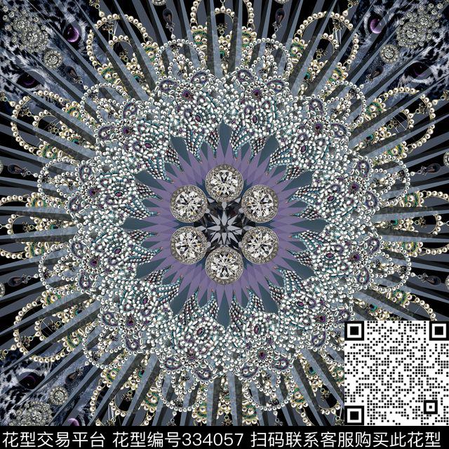 定位几何纹理数码印花华亿平台下载（图片编号: 334057） - 瓦栏（Walan）