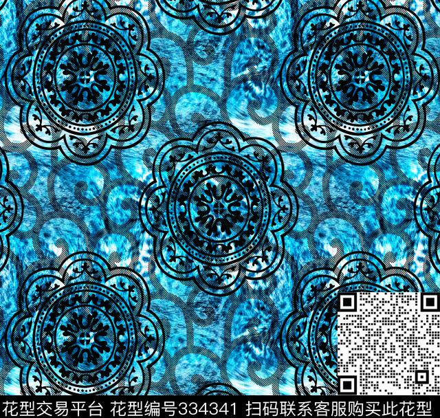 传统印花华亿平台下载（图片编号: 334341） - 瓦栏（Walan）