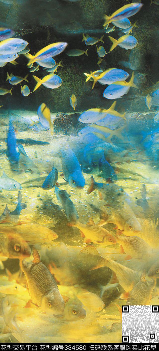 四方两方连续数码印花华亿平台下载（图片编号: 334580） - 瓦栏（Walan）