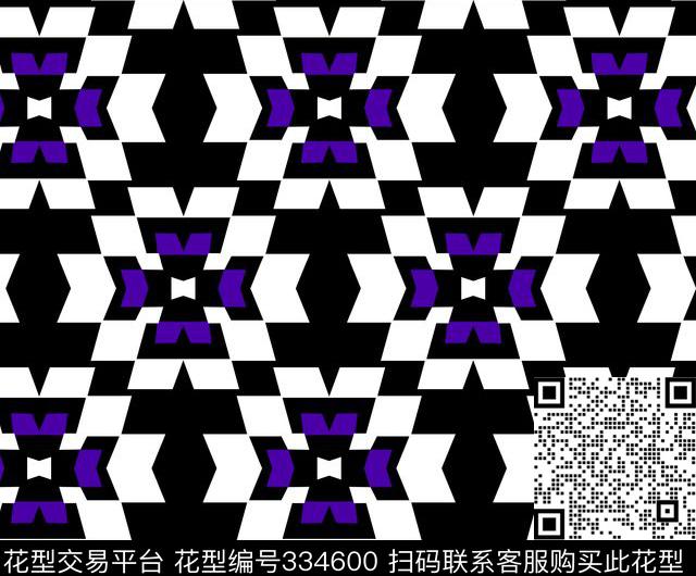 传统印花几何民族风几何传统印花华亿平台下载（图片编号: 334600） - 瓦栏（Walan）