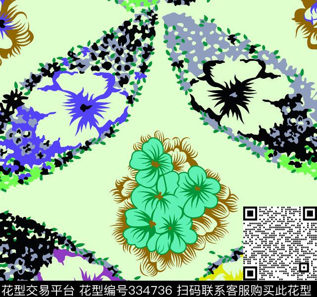 传统印花华亿平台下载（图片编号: 334736） - 瓦栏（Walan）