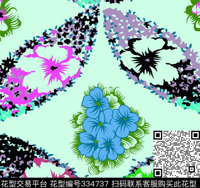 传统印花华亿平台下载（图片编号: 334737） - 瓦栏（Walan）