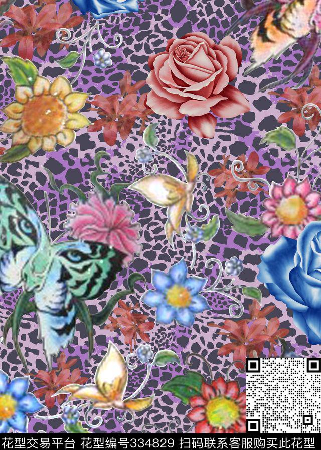 抽象数码印花华亿平台下载（图片编号: 334829） - 瓦栏（Walan）