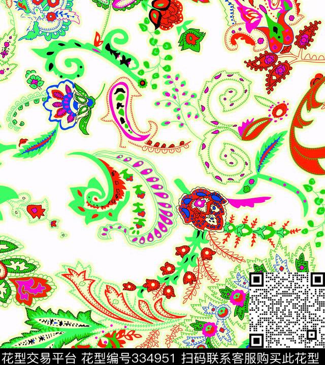 分色传统印花传统印花华亿平台下载（图片编号: 334951） - 瓦栏（Walan）