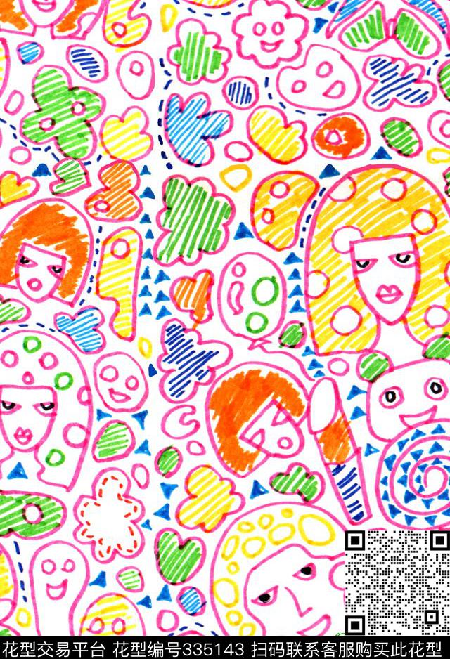 ♥红桃A〖抽象个性〗传统印花华亿平台下载（图片编号: 335143） - 瓦栏（Walan）