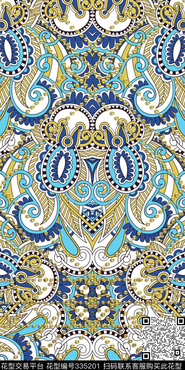 R-腰果花佩兹利/Pezli传统印花华亿平台下载（图片编号: 335201） - 瓦栏（Walan）