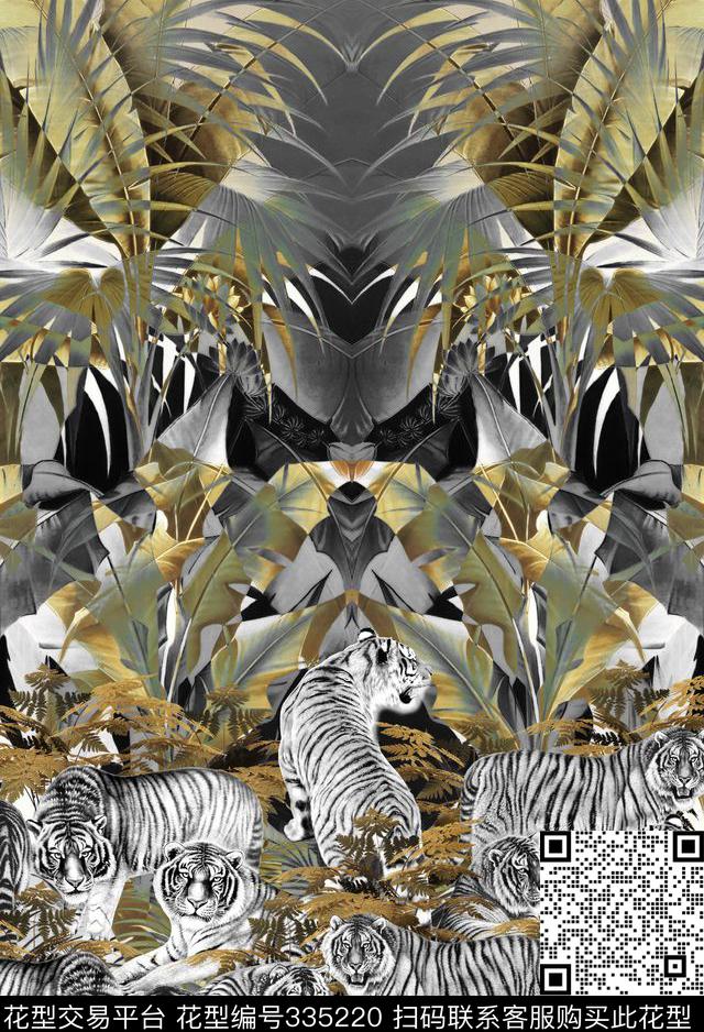 休闲定位写实数码印花华亿平台下载（图片编号: 335220） - 瓦栏（Walan）