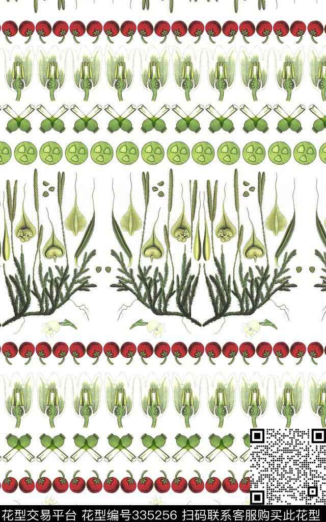 手绘男装华亿平台植物数码印花华亿平台下载（图片编号: 335256） - 瓦栏（Walan）