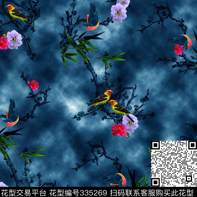 扎染数码印花华亿平台下载（图片编号: 335269） - 瓦栏（Walan）