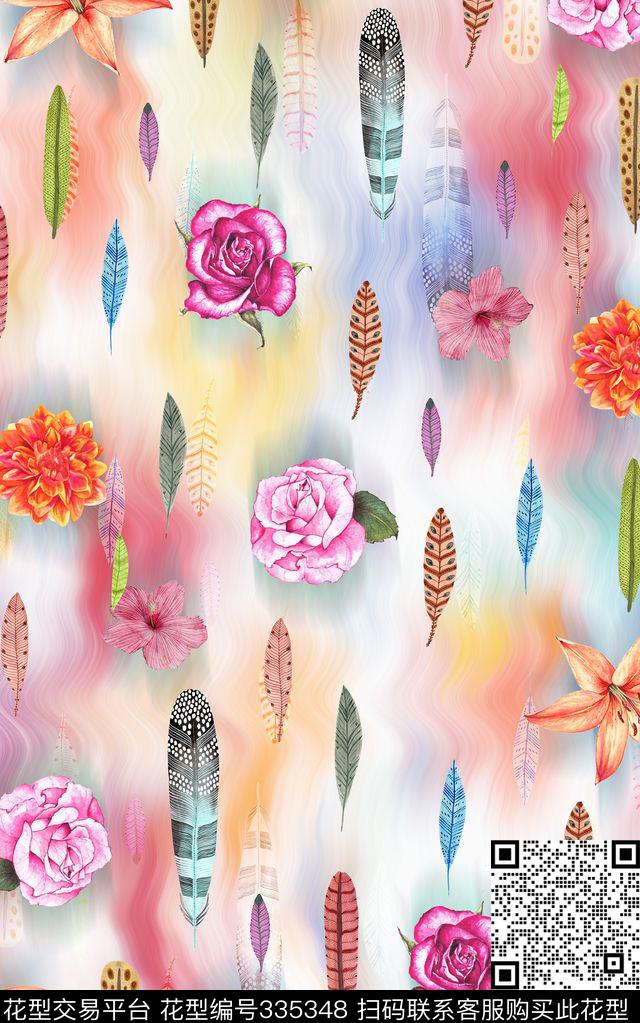 C-动物华亿平台/AnimalQ-围巾方巾/Scarf数码印花华亿平台下载（图片编号: 335348） - 瓦栏（Walan）