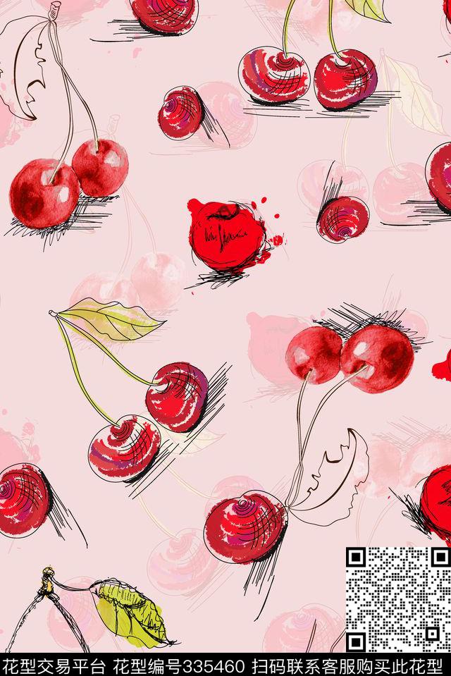 水果蔬菜田园风传统印花华亿平台下载（图片编号: 335460） - 瓦栏（Walan）