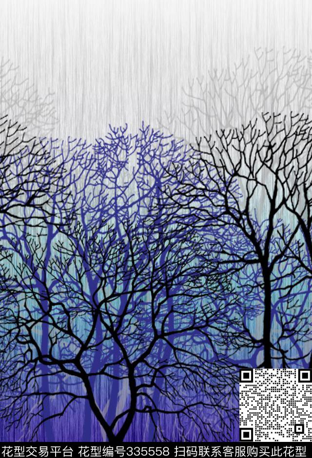 休闲水彩定位数码印花华亿平台下载（图片编号: 335558） - 瓦栏（Walan）