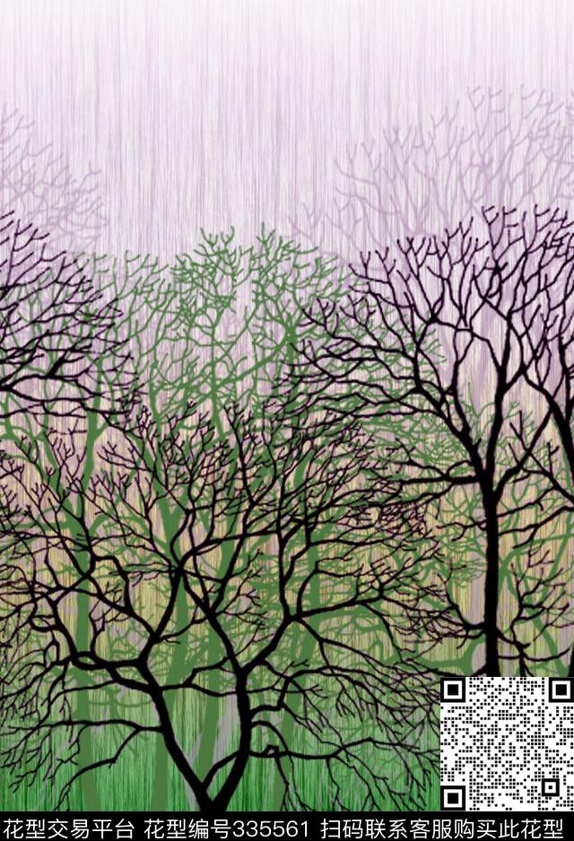 休闲水彩定位数码印花华亿平台下载（图片编号: 335561） - 瓦栏（Walan）