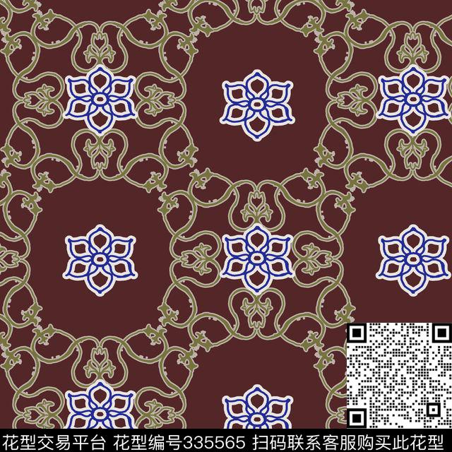 传统印花华亿平台下载（图片编号: 335565） - 瓦栏（Walan）