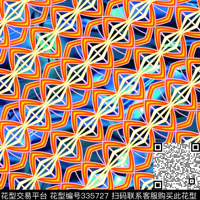 几何图形数码印花华亿平台下载（图片编号: 335727） - 瓦栏（Walan）