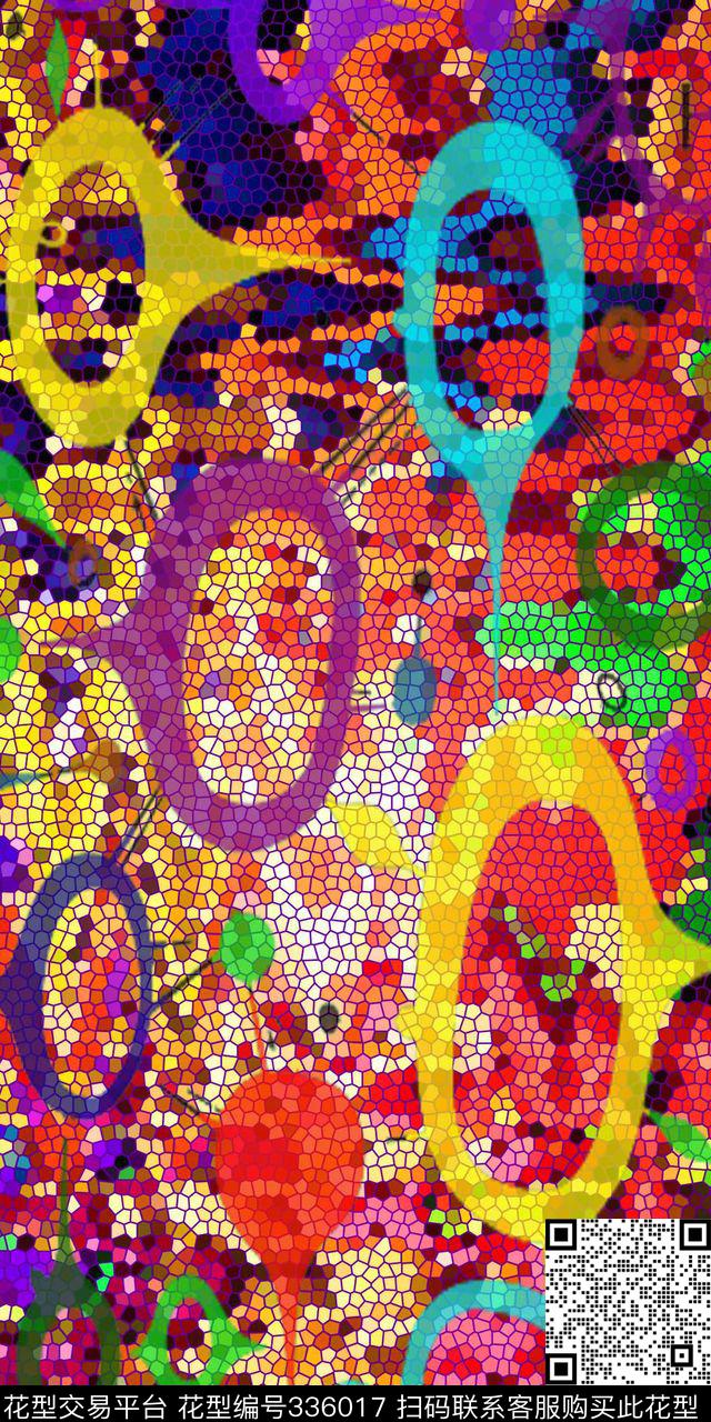 为艺术泼墨（写意）数码印花华亿平台下载（图片编号: 336017） - 瓦栏（Walan）