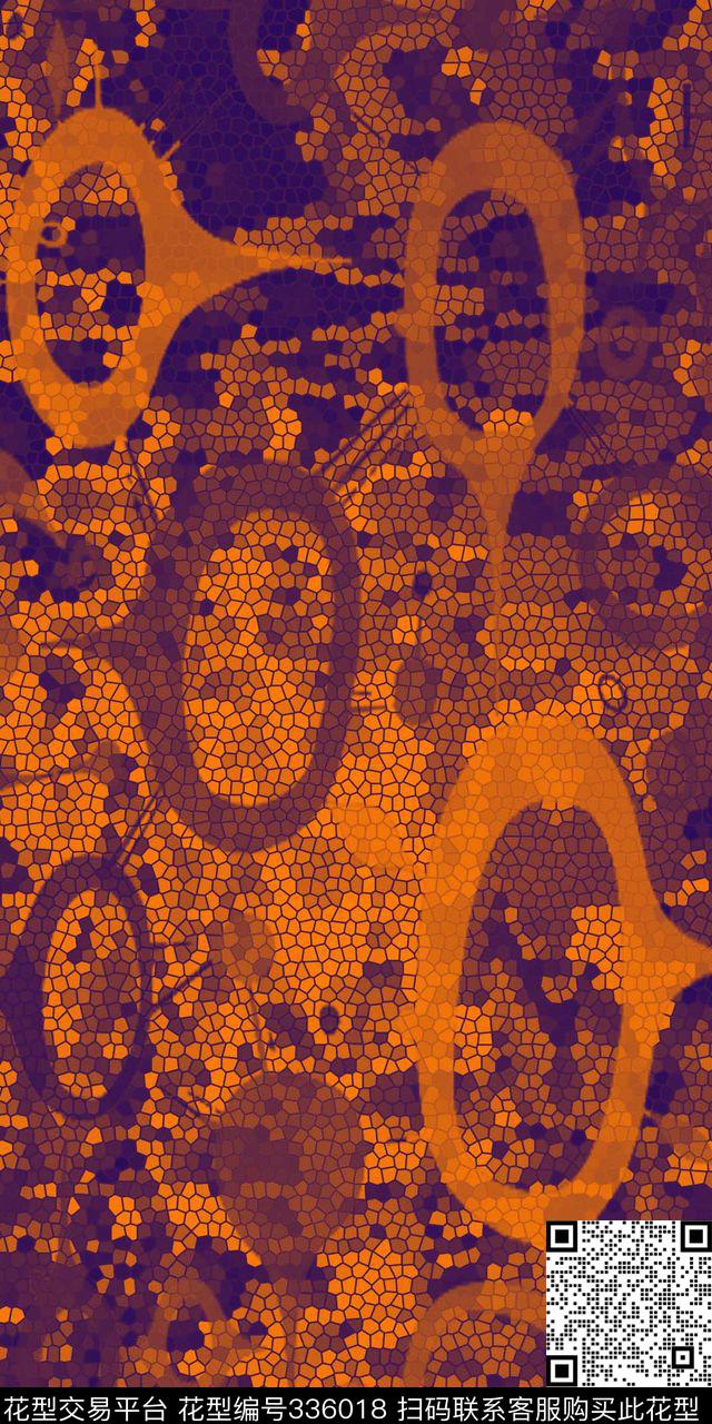 为艺术泼墨（写意）数码印花华亿平台下载（图片编号: 336018） - 瓦栏（Walan）