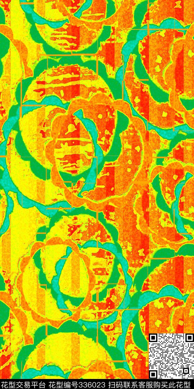 为艺术泼墨（写意）数码印花华亿平台下载（图片编号: 336023） - 瓦栏（Walan）