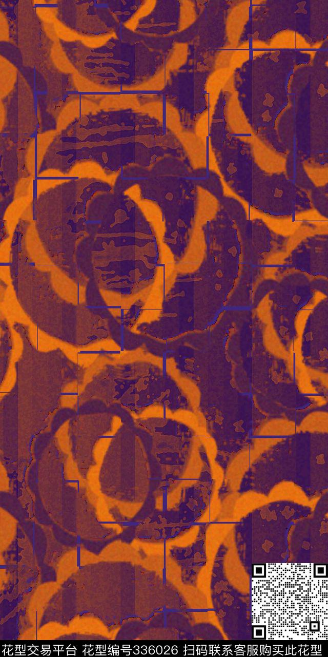 为艺术泼墨（写意）数码印花华亿平台下载（图片编号: 336026） - 瓦栏（Walan）