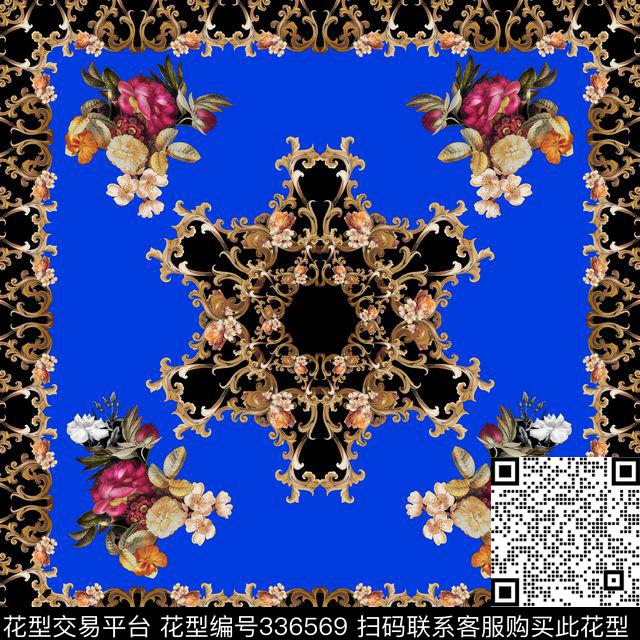 围巾数码印花华亿平台下载（图片编号: 336569） - 瓦栏（Walan）