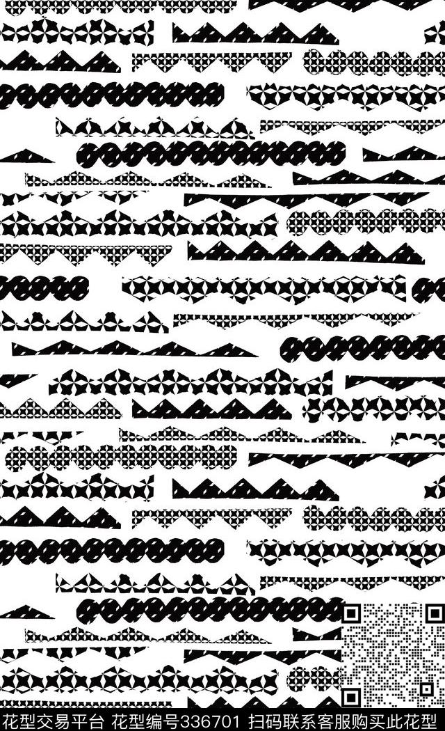 几何图案传统印花华亿平台下载（图片编号: 336701） - 瓦栏（Walan）