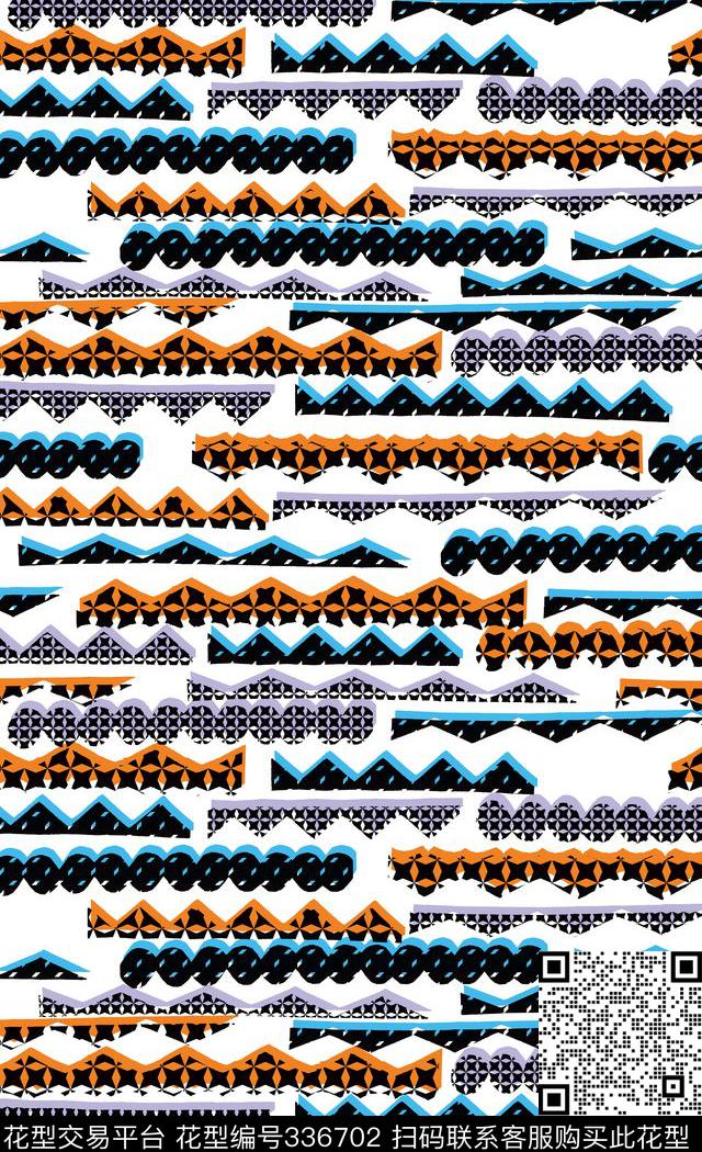 几何图案传统印花华亿平台下载（图片编号: 336702） - 瓦栏（Walan）